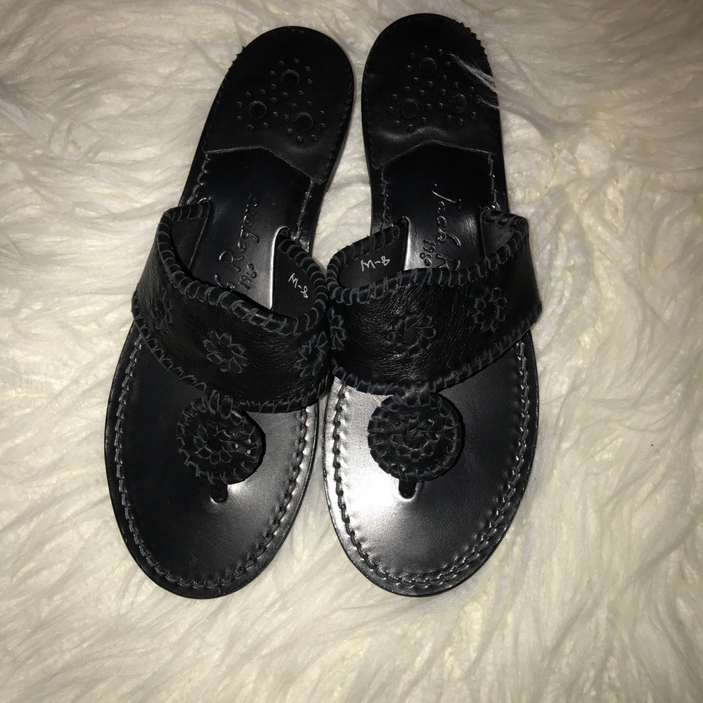 NWOT Jack Rogers Black Jack Sandal Women’s 8wide